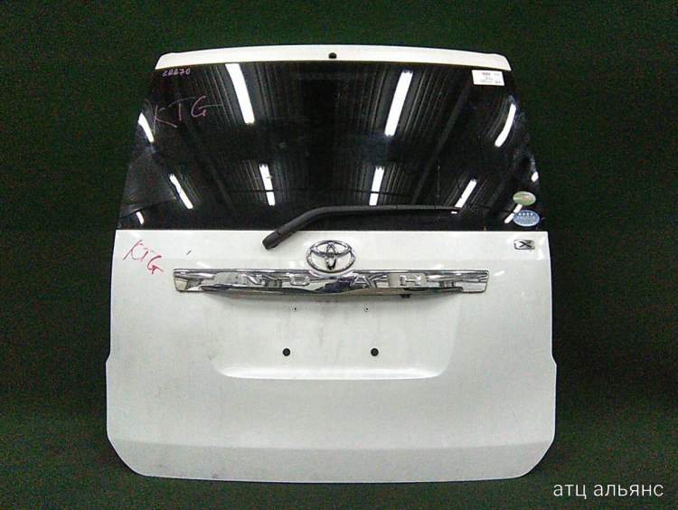 дверь пятая на 3zr-fae TOYOTA NOAH zrr70 (Тойота Ноах) белая ночь задняя   