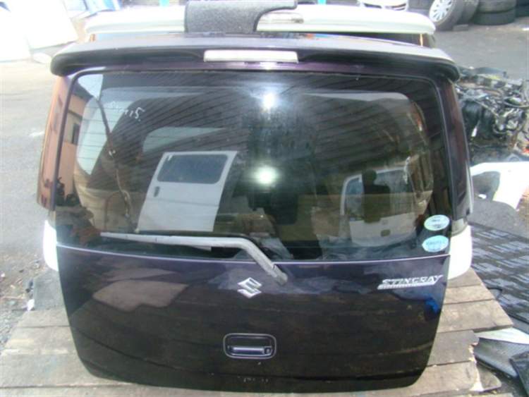 Дверь 5-я Suzuki Wagon R MH22S   баклажан